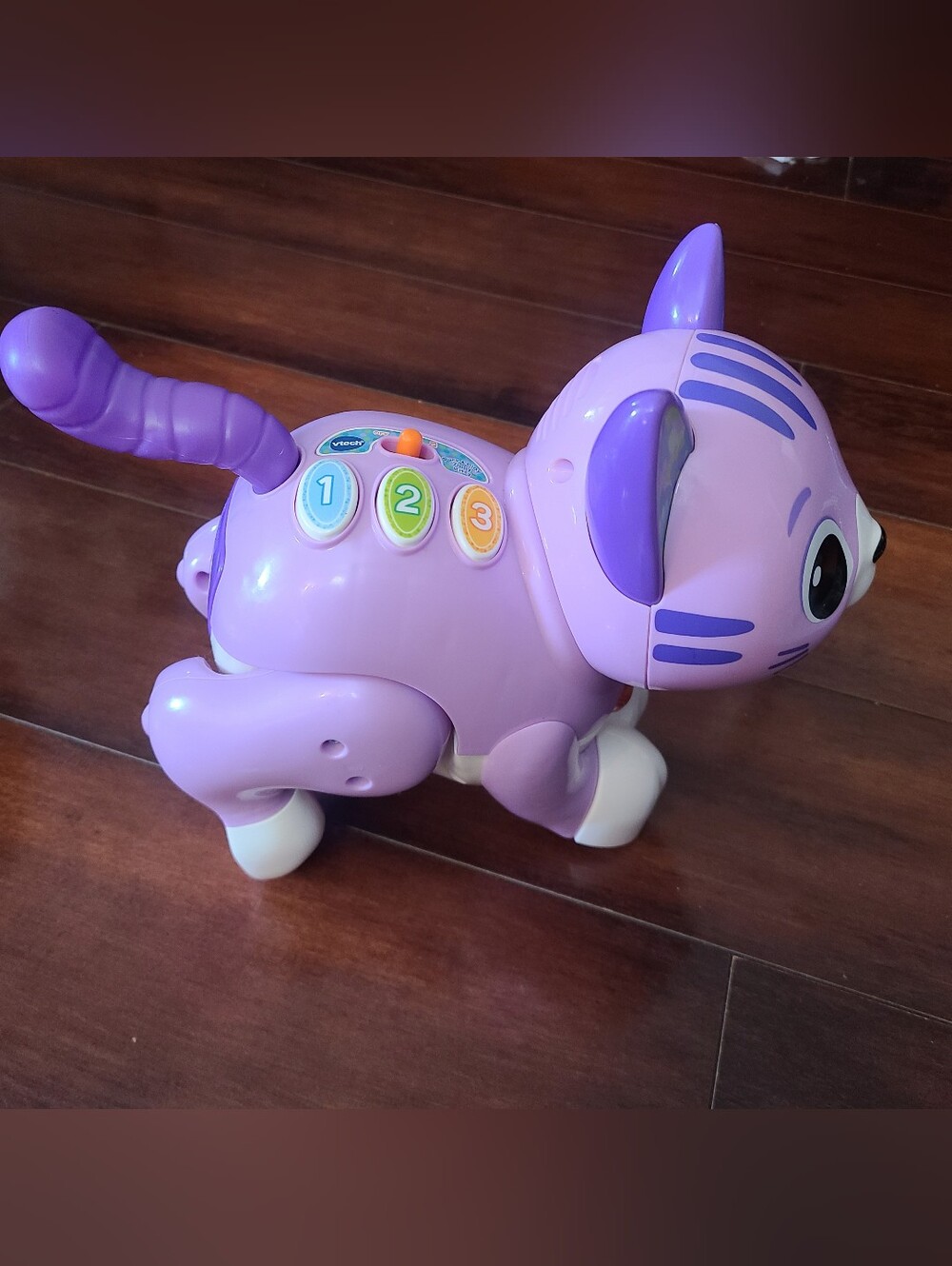 Vtech Purr & Play Zippy Kitty Lights Sounds Music Learning Toy Tested